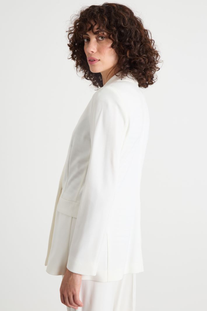 Double-breasted jersey blazer Intrend - 4