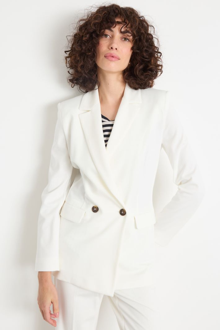 Double-breasted jersey blazer Intrend - 2
