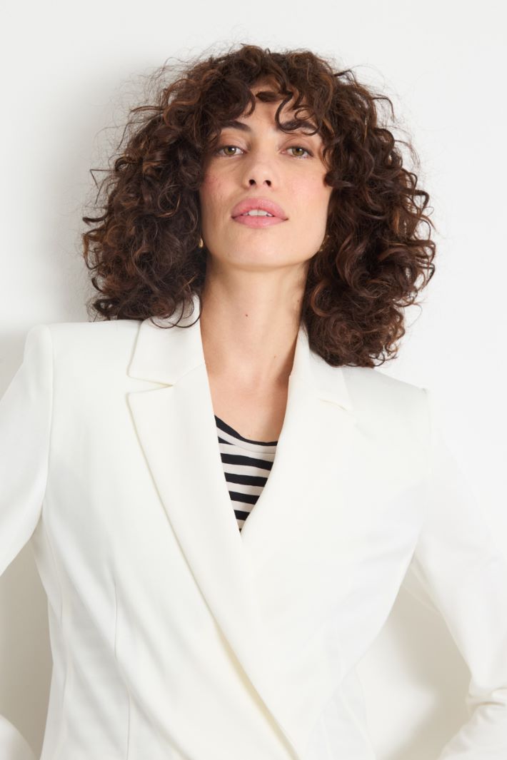 Double-breasted jersey blazer Intrend - 3