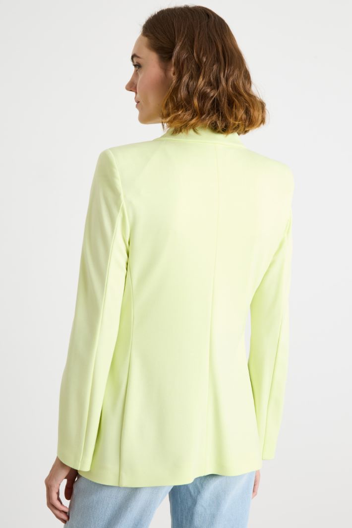 Double-breasted jersey blazer Intrend - 4