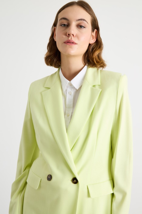 Blazer doppiopetto in jersey