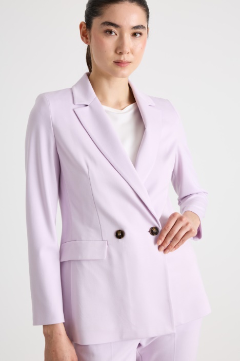Blazer doppiopetto in jersey