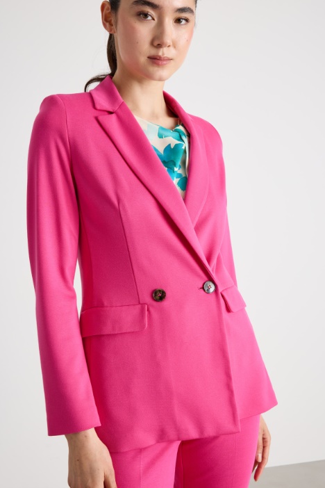 Blazer doppiopetto in jersey