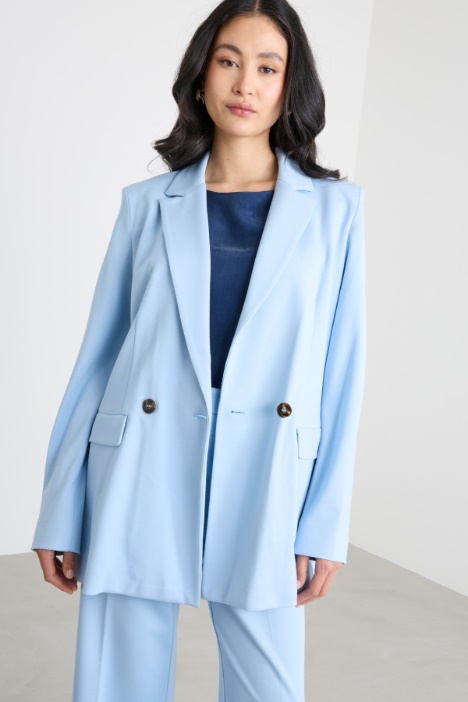 Double-breasted jersey blazer Intrend