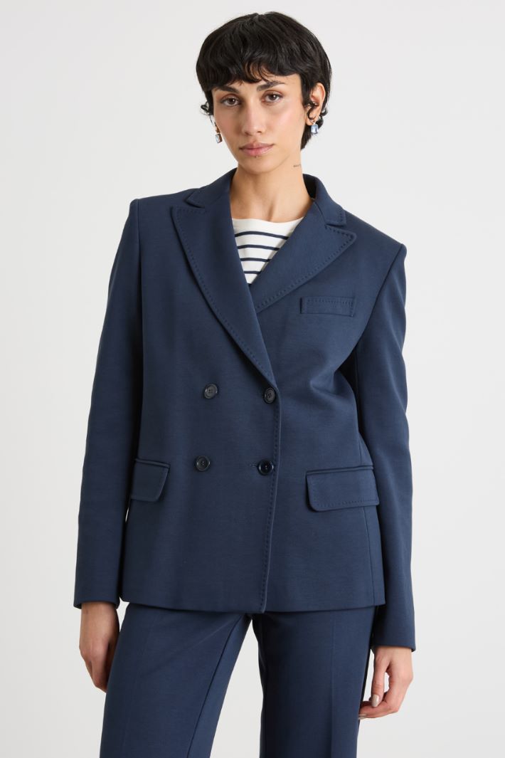 Double-breasted jersey blazer Intrend - 2