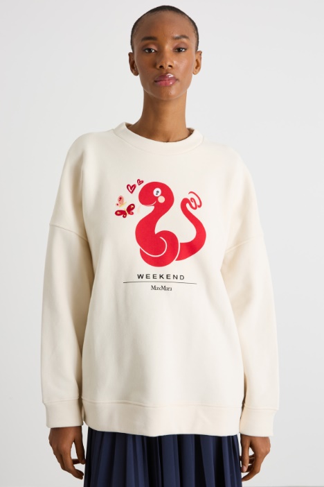 Dropped-shoulder sweatshirt Intrend