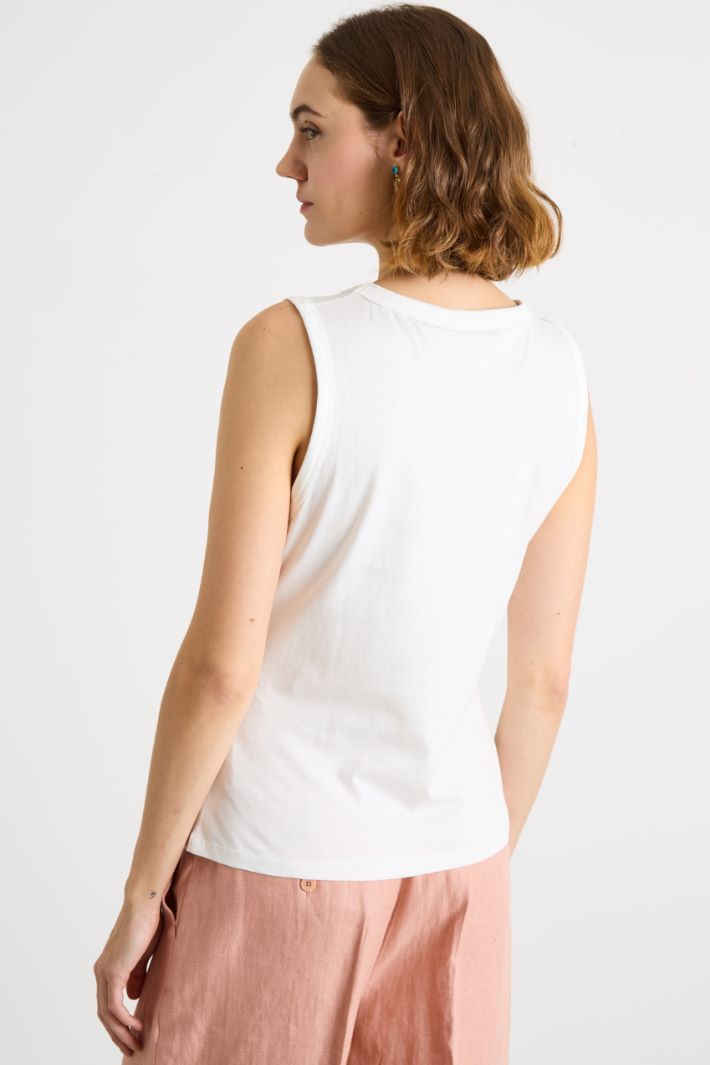 Broderie Anglaise Jersey Top Intrend - 4