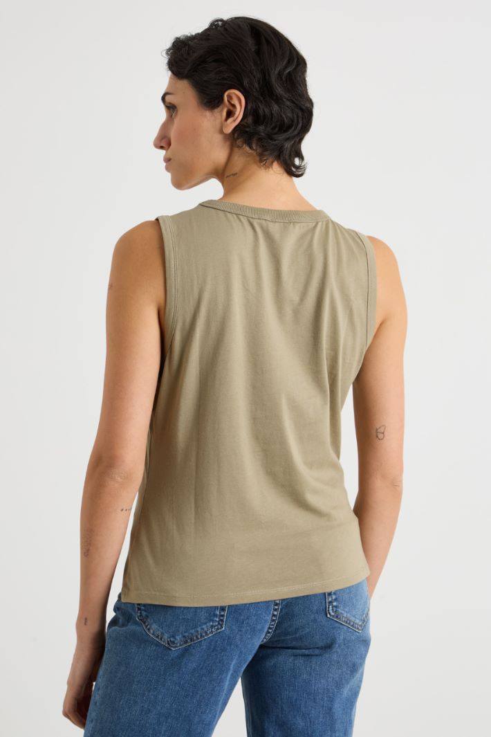 Broderie Anglaise Jersey Top Intrend - 4