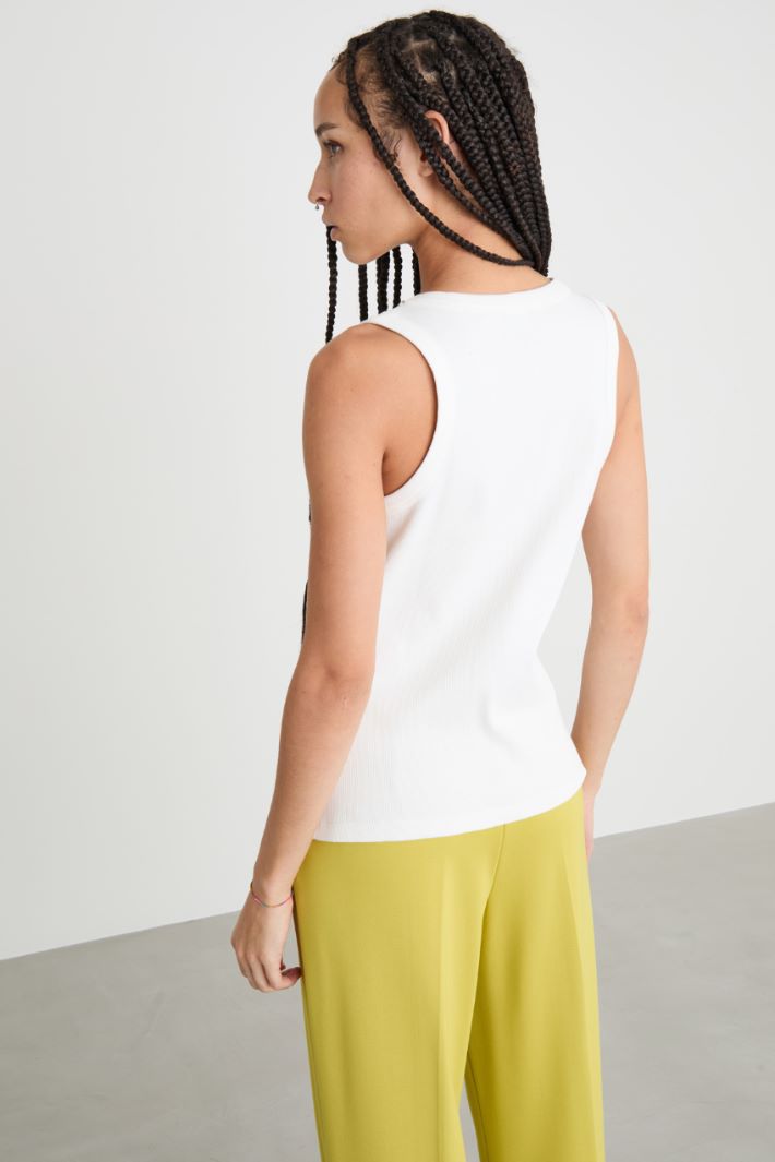 Rhinestone-embellished top Intrend - 4