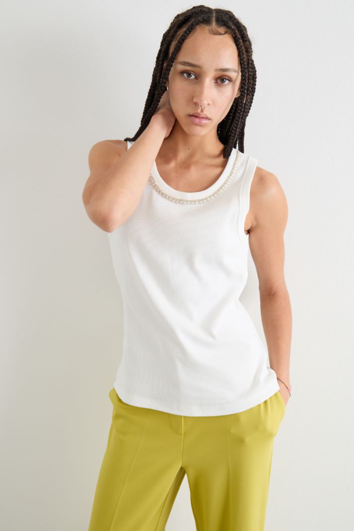 Rhinestone-embellished top Intrend - 2