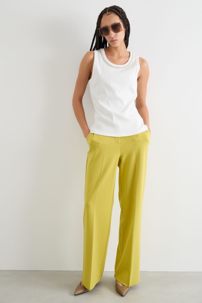 Rhinestone-embellished top Intrend