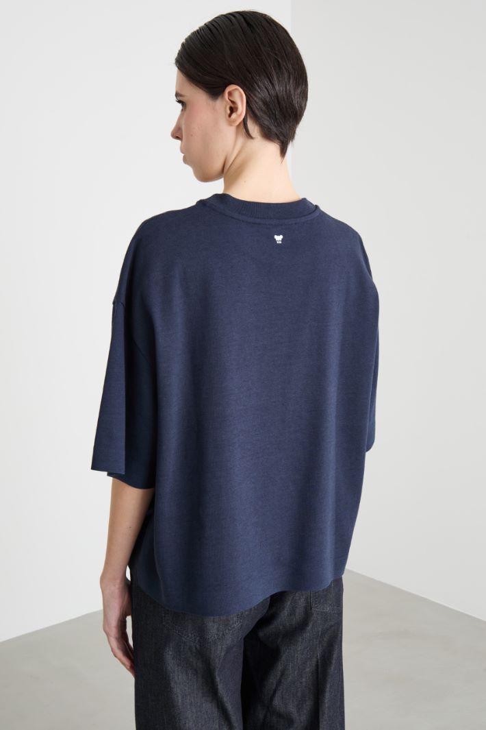 Boxy jersey T-shirt Intrend - 4