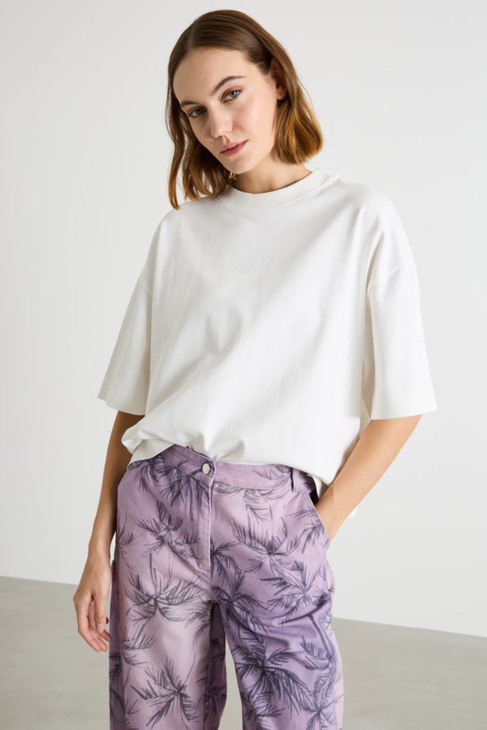 Boxy jersey T-shirt Intrend - 2