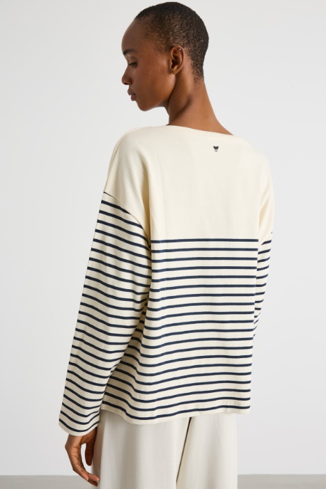 T-shirt in jersey a maniche lunghe