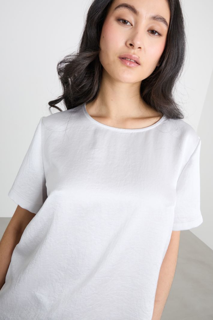 T-shirt in raso e jersey Intrend - 3