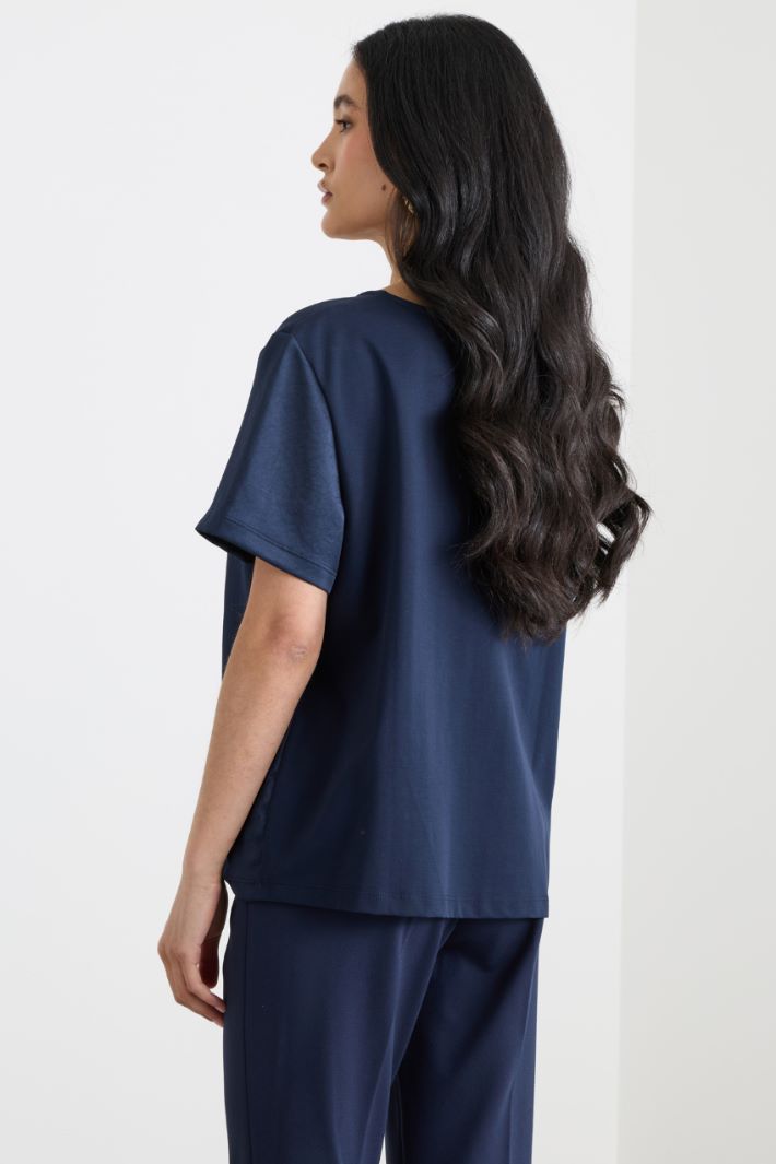 T-shirt in raso e jersey Intrend - 4