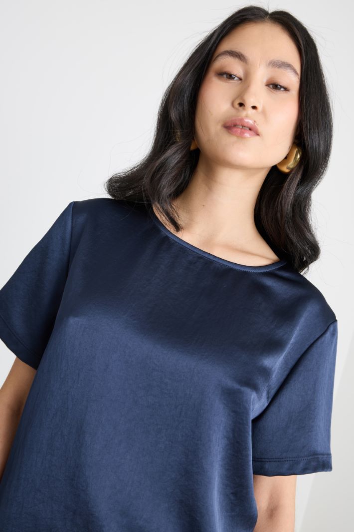 T-shirt in raso e jersey Intrend - 3