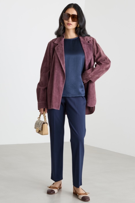 Satin and Jersey T-shirt Intrend