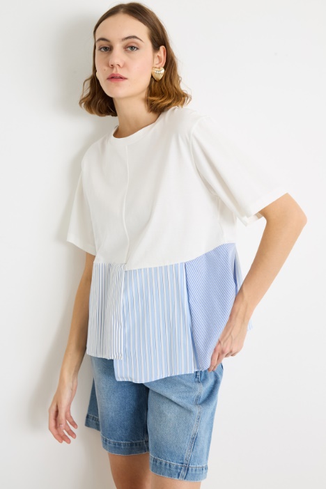 Panelled T-shirt Intrend