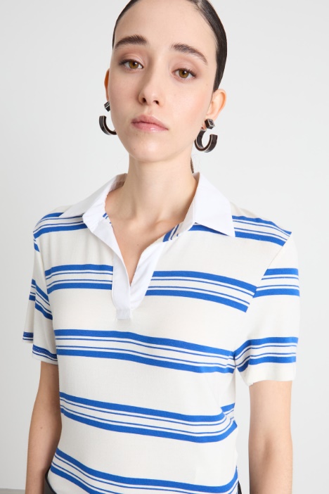 Polo in jersey