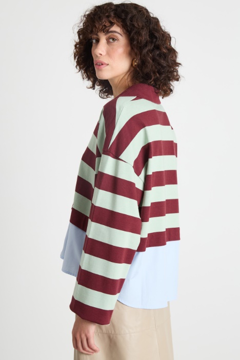 Polo in jersey e popeline