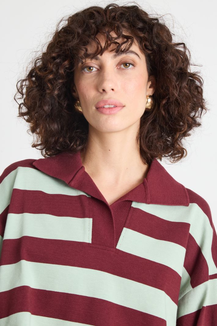 Polo in jersey e popeline Intrend - 3