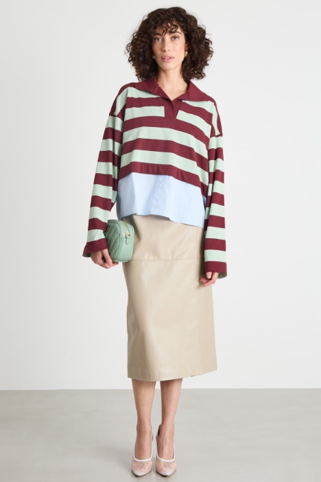 Polo in jersey e popeline Intrend