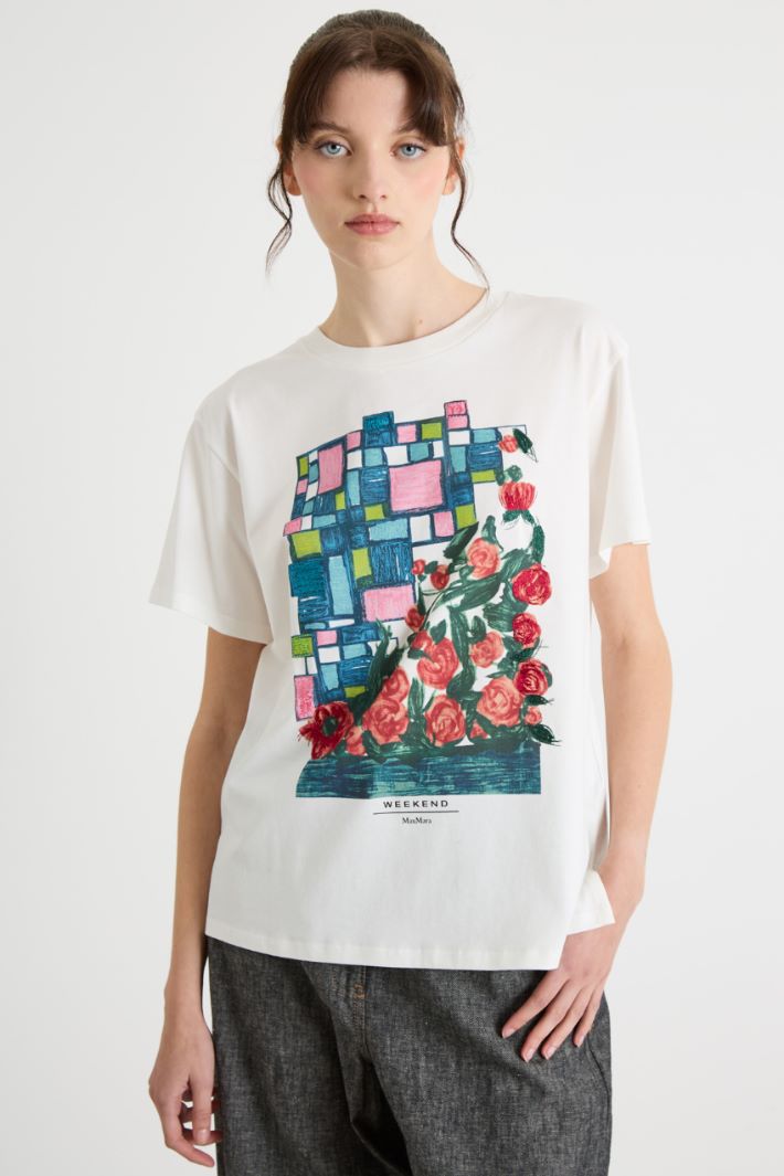 Printed Cotton-Jersey T-shirt Intrend - 2