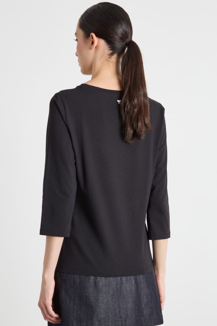 Three-quarter-sleeve jersey T-shirt Intrend - 4