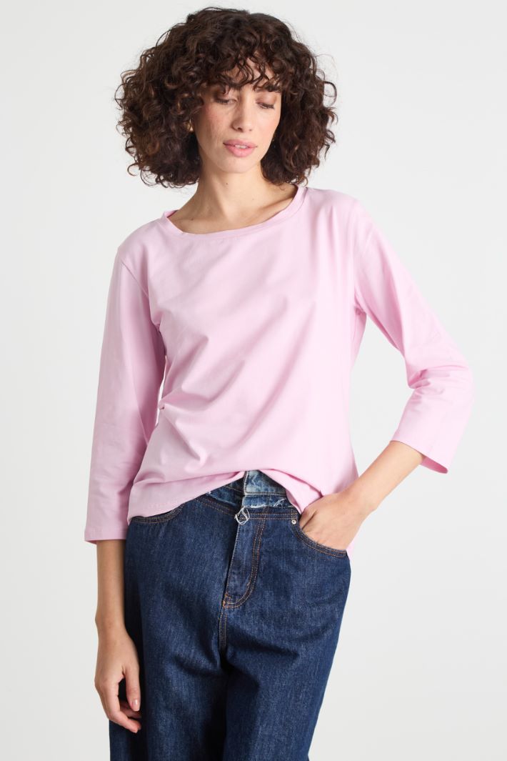 Three-quarter-sleeve jersey T-shirt Intrend - 2