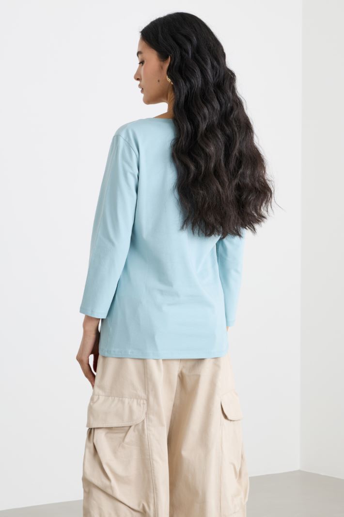 Three-quarter-sleeve jersey T-shirt Intrend - 4