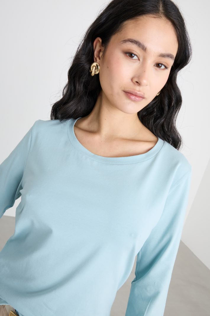 Three-quarter-sleeve jersey T-shirt Intrend - 3