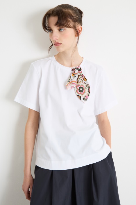 Printed Panel T-shirt Intrend
