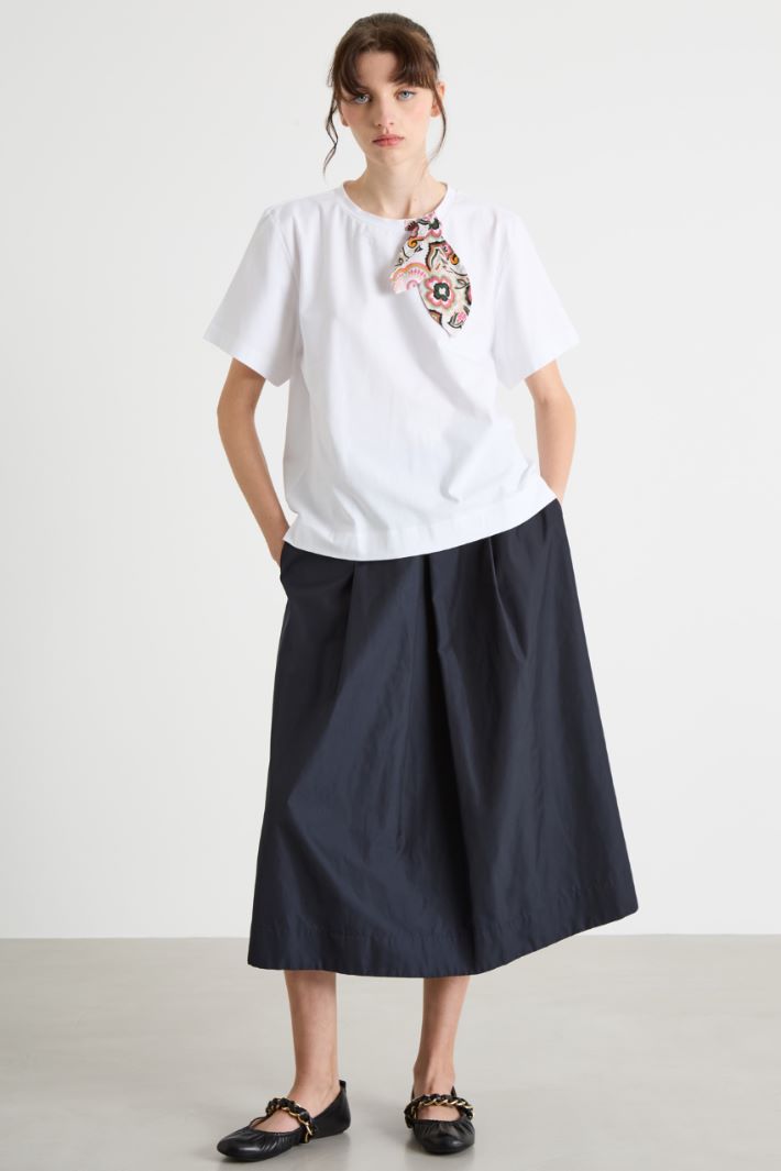 Printed Panel T-shirt Intrend