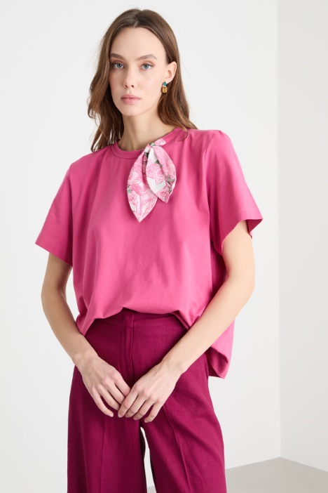 Printed Panel T-shirt Intrend