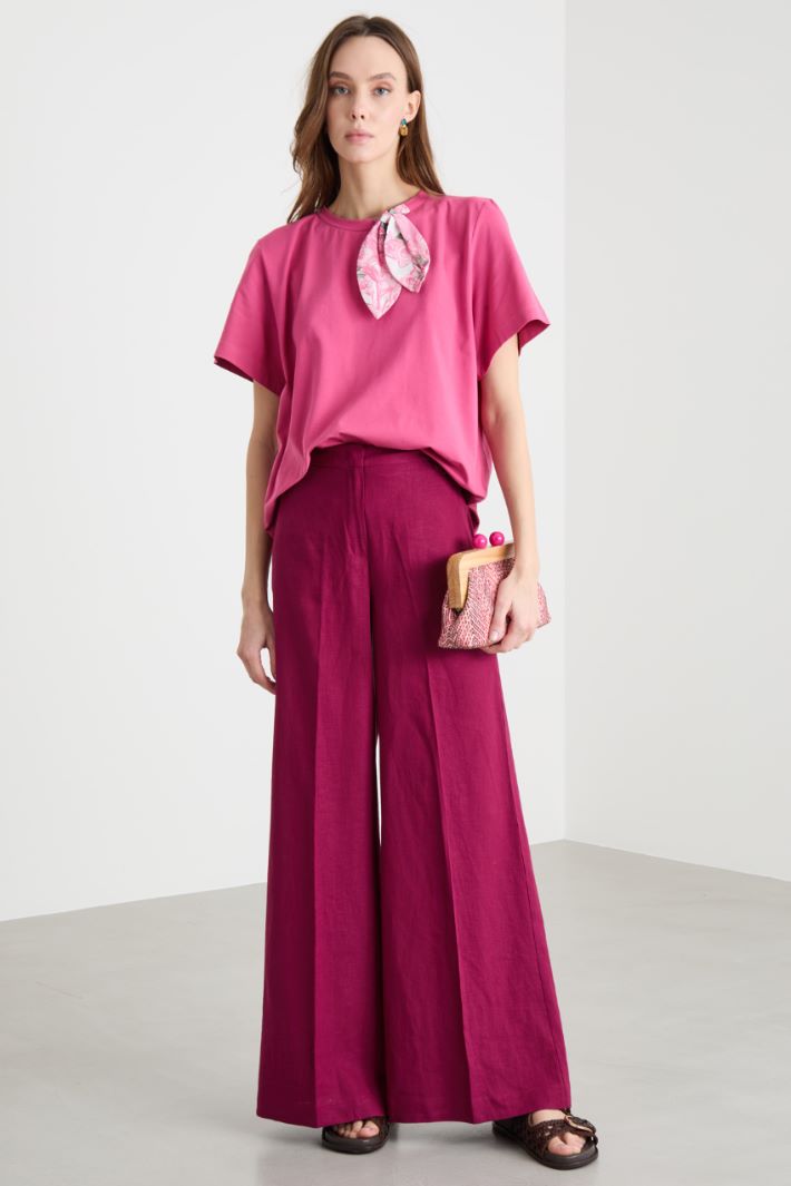 Printed Panel T-shirt Intrend