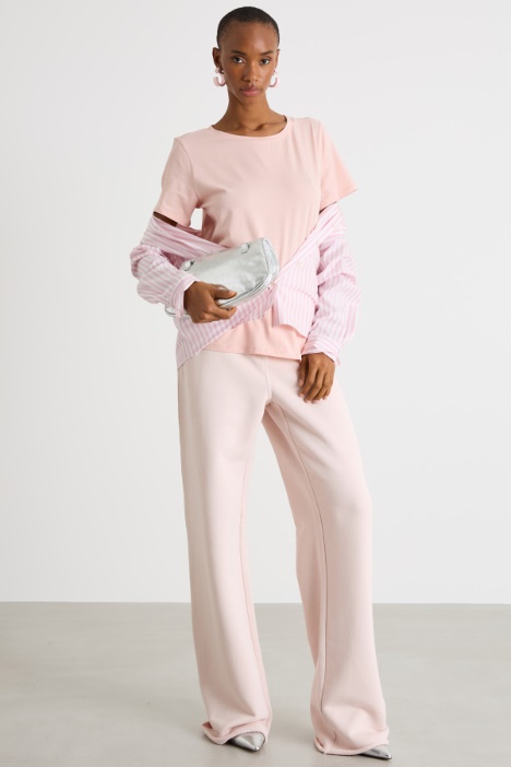 Crew-neck jersey T-shirt Intrend