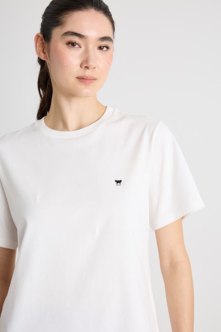 Camiseta de cuello redondo con aberturas Intrend - 3