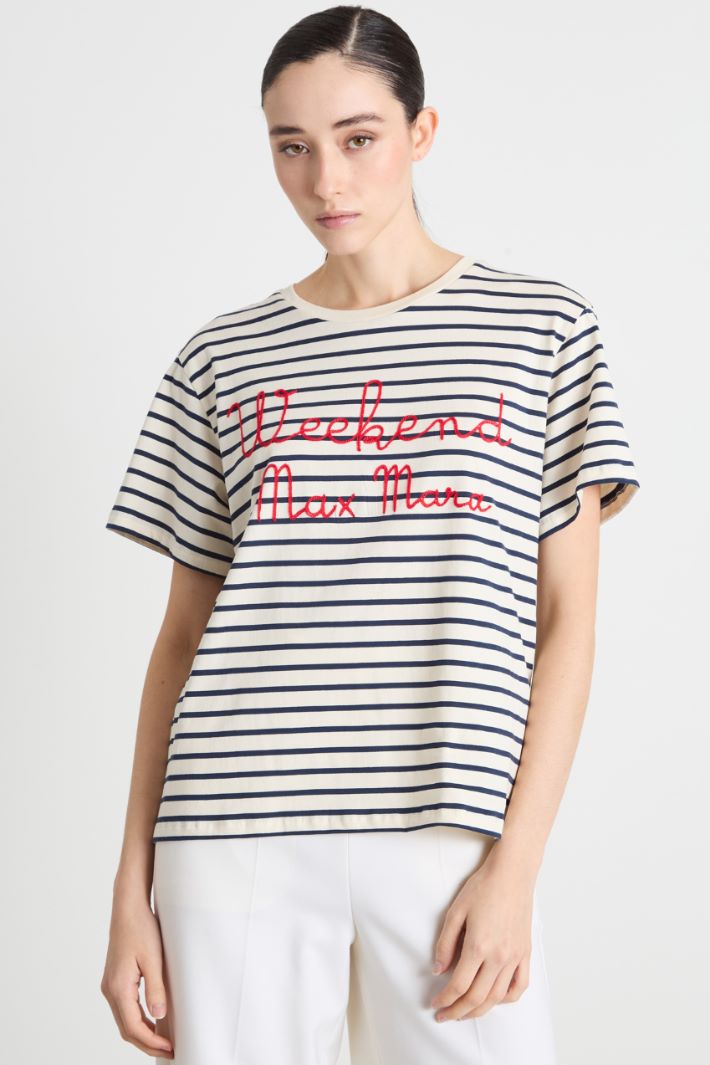 Embroidered crew-neck T-shirt Intrend - 2