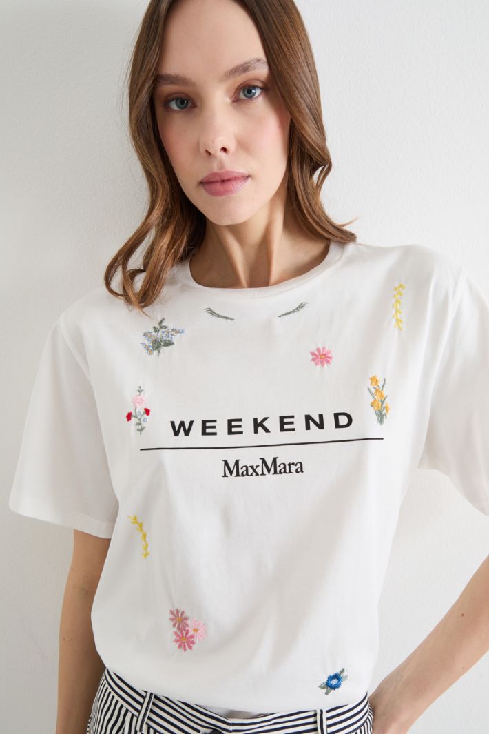 Embroidered crew-neck T-shirt Intrend - 3