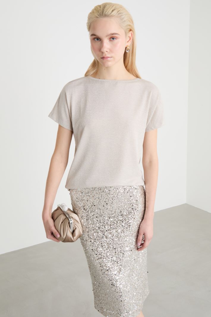 Laminated jersey T-shirt Intrend - 2