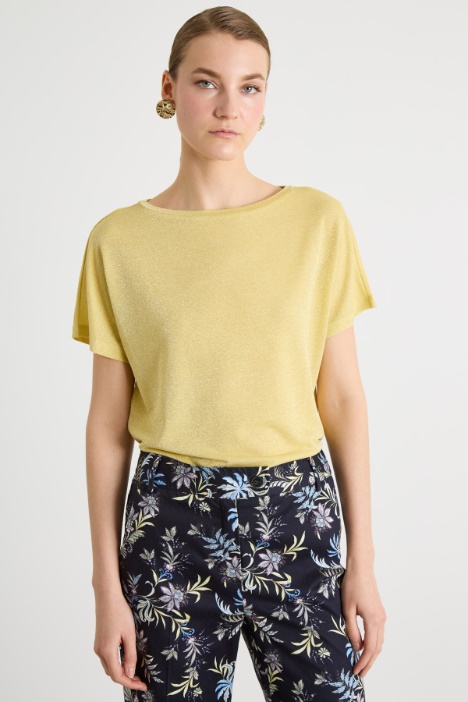 Laminated jersey T-shirt Intrend