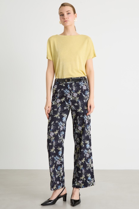 Laminated jersey T-shirt Intrend