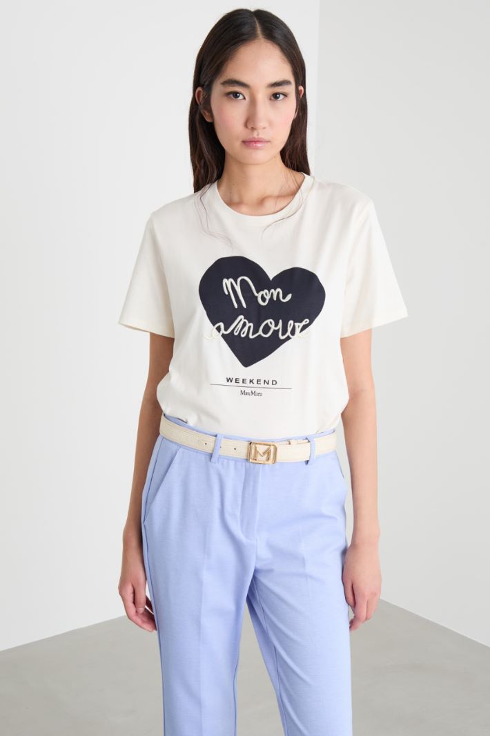 Cotton jersey T-shirt Intrend - 2