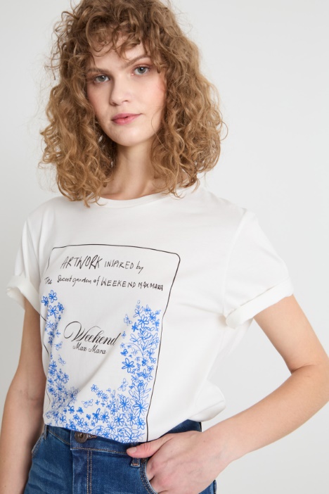 T-shirt con maxi stampa