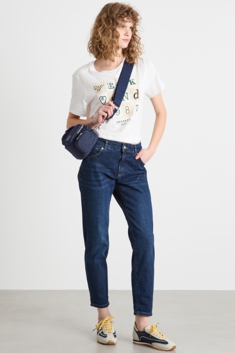 Oversized-print T-shirt Intrend