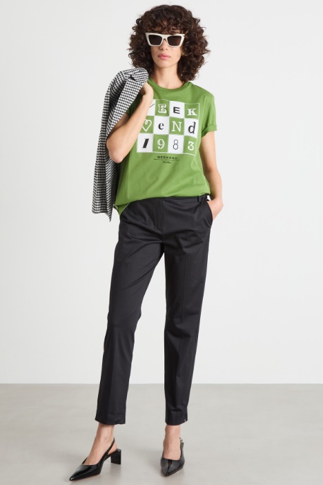 Oversized-print T-shirt Intrend