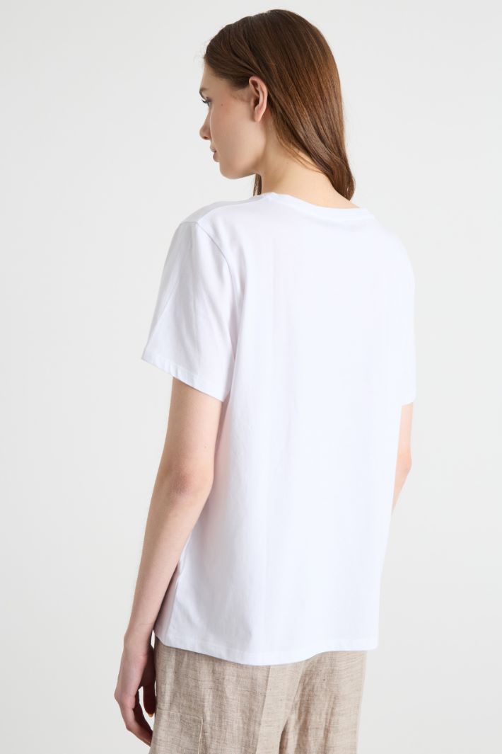 T-shirt con stampe e paillettes Intrend - 4
