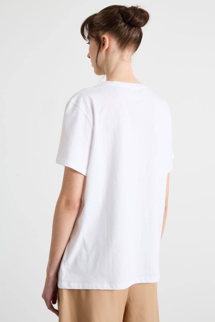 Printed and sequinned T-shirt Intrend - 4