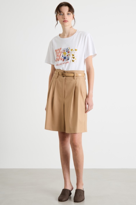 Printed and sequinned T-shirt Intrend